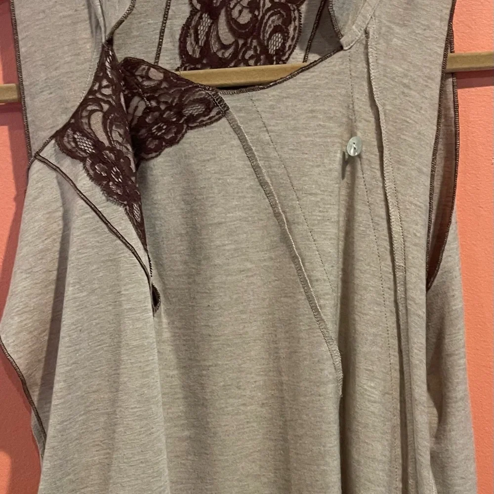 Anthropologie Tiny Brand Sleeveless Lace Cream Tank Size Small - Picture 7 of 8
